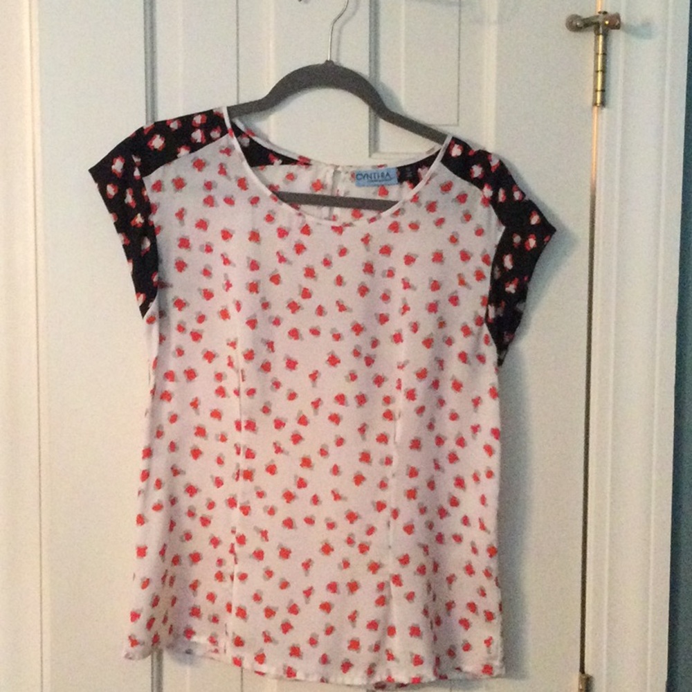 Cynthia Rowley Cap sleeve top